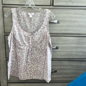 Loft linen summer tank